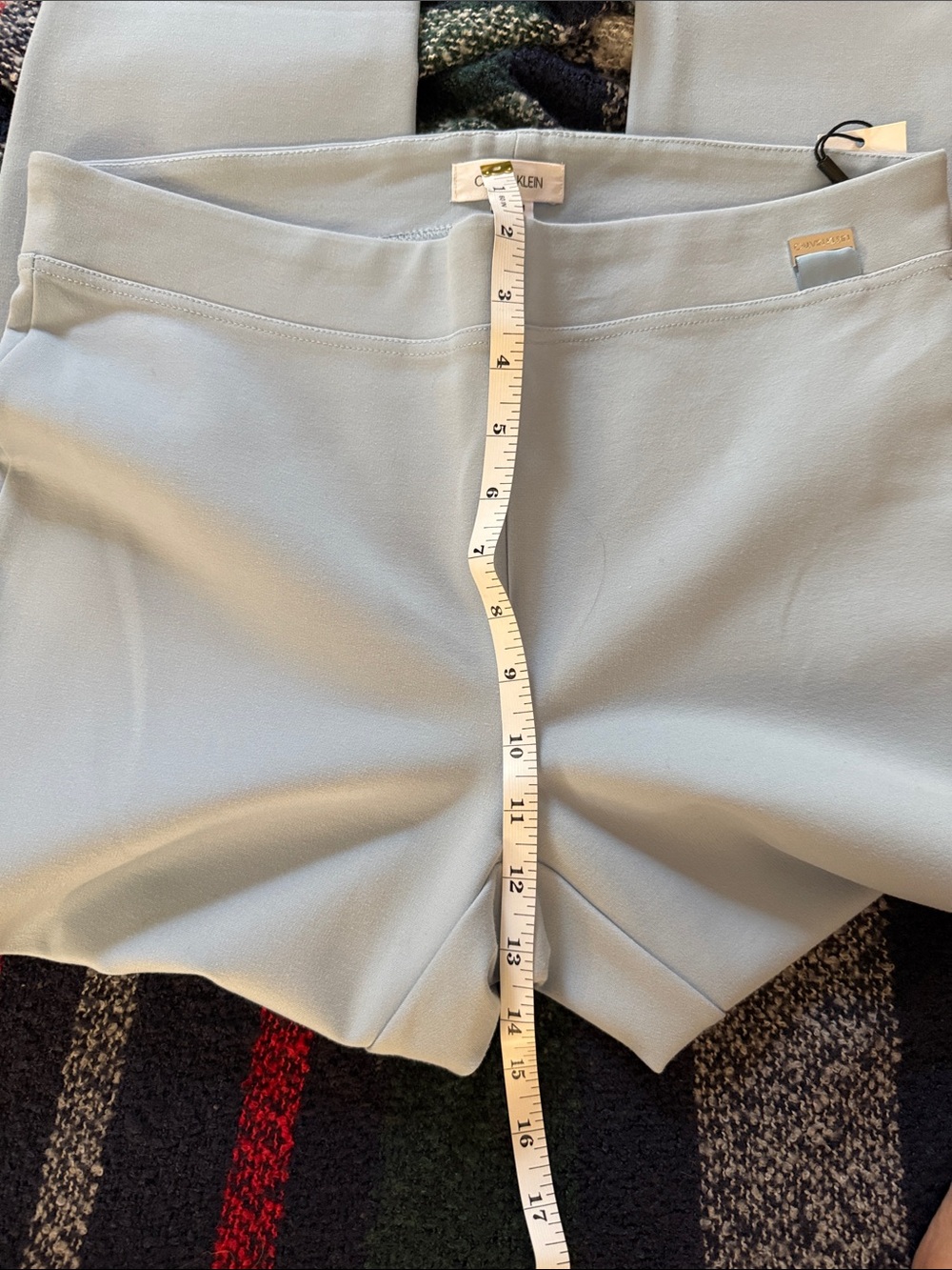 Calvin Klein Pale Blue Ponte Leggings - Picture 8 of 10